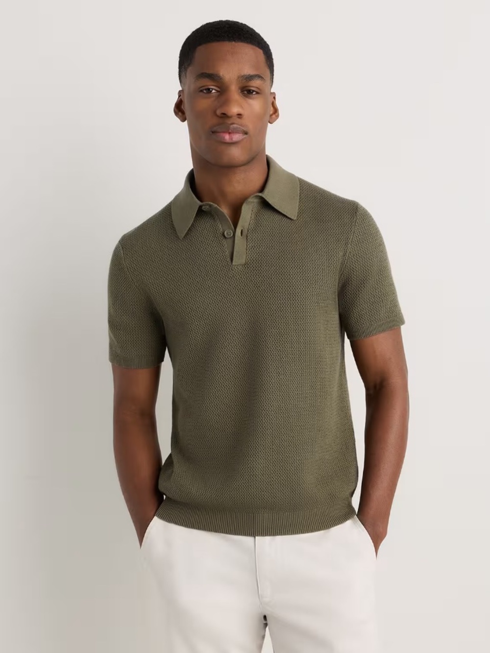 Quince Olive Green Polo